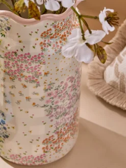 Vazen*Next Spring Floral Ceramic Vase
