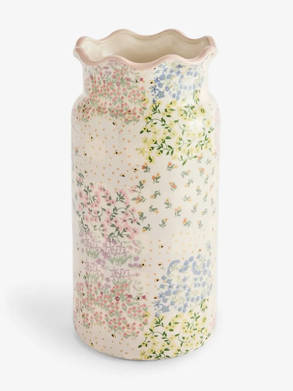 Vazen*Next Spring Floral Ceramic Vase