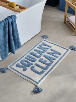 Handdoeken En Badmatten*Next Squeaky Clean Slogan Bath Mat