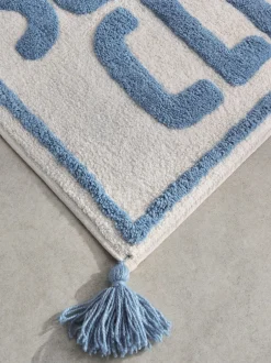 Handdoeken En Badmatten*Next Squeaky Clean Slogan Bath Mat