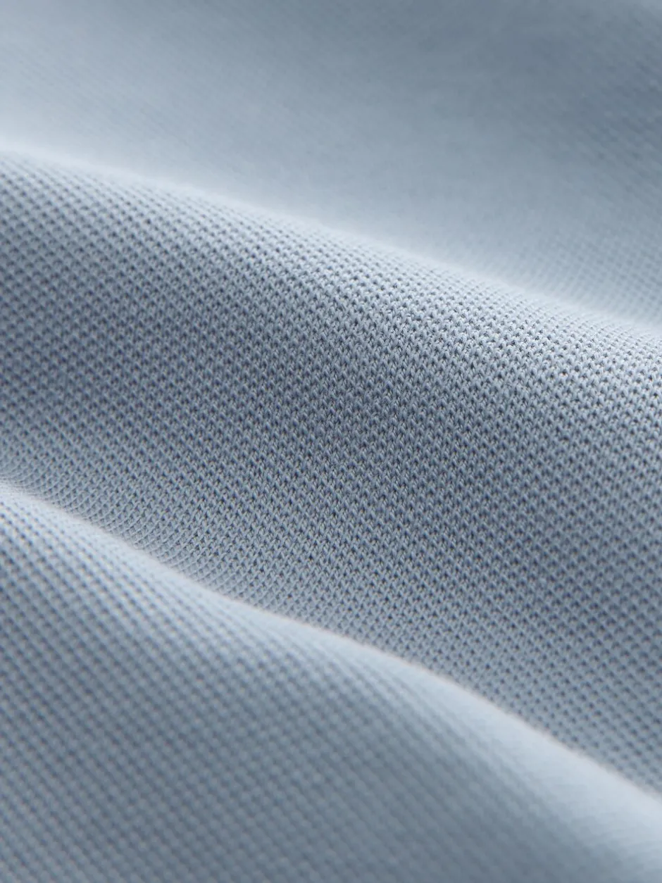 Poloshirts*Next Staalblauw - Slim Fit - Piqué poloshirt met korte mouwen