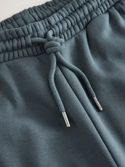 Joggingbroeken|Next Staalblauw - Straight fit - Relaxed Fit Brushback Heavyweight Joggers