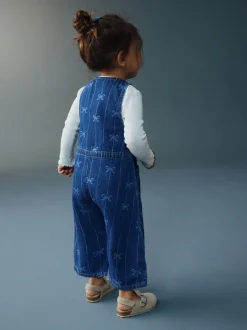 Jumpsuits En Playsuits*Next Strikjesprint - Sleeveless Denim Jumpsuit (3mths-8yrs)