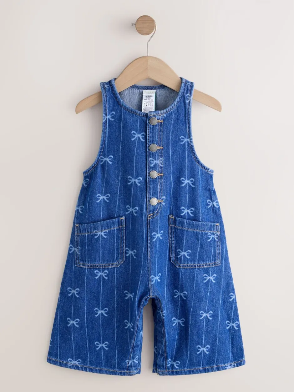 Jumpsuits En Playsuits*Next Strikjesprint - Sleeveless Denim Jumpsuit (3mths-8yrs)
