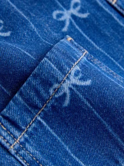 Jumpsuits En Playsuits*Next Strikjesprint - Sleeveless Denim Jumpsuit (3mths-8yrs)