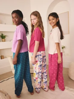 Nachtkleding En Pyjama's|Pyjama's*Next - Verpakking van 3 pyjama's met joggingbroek (3-16 jr) Strikken Helder