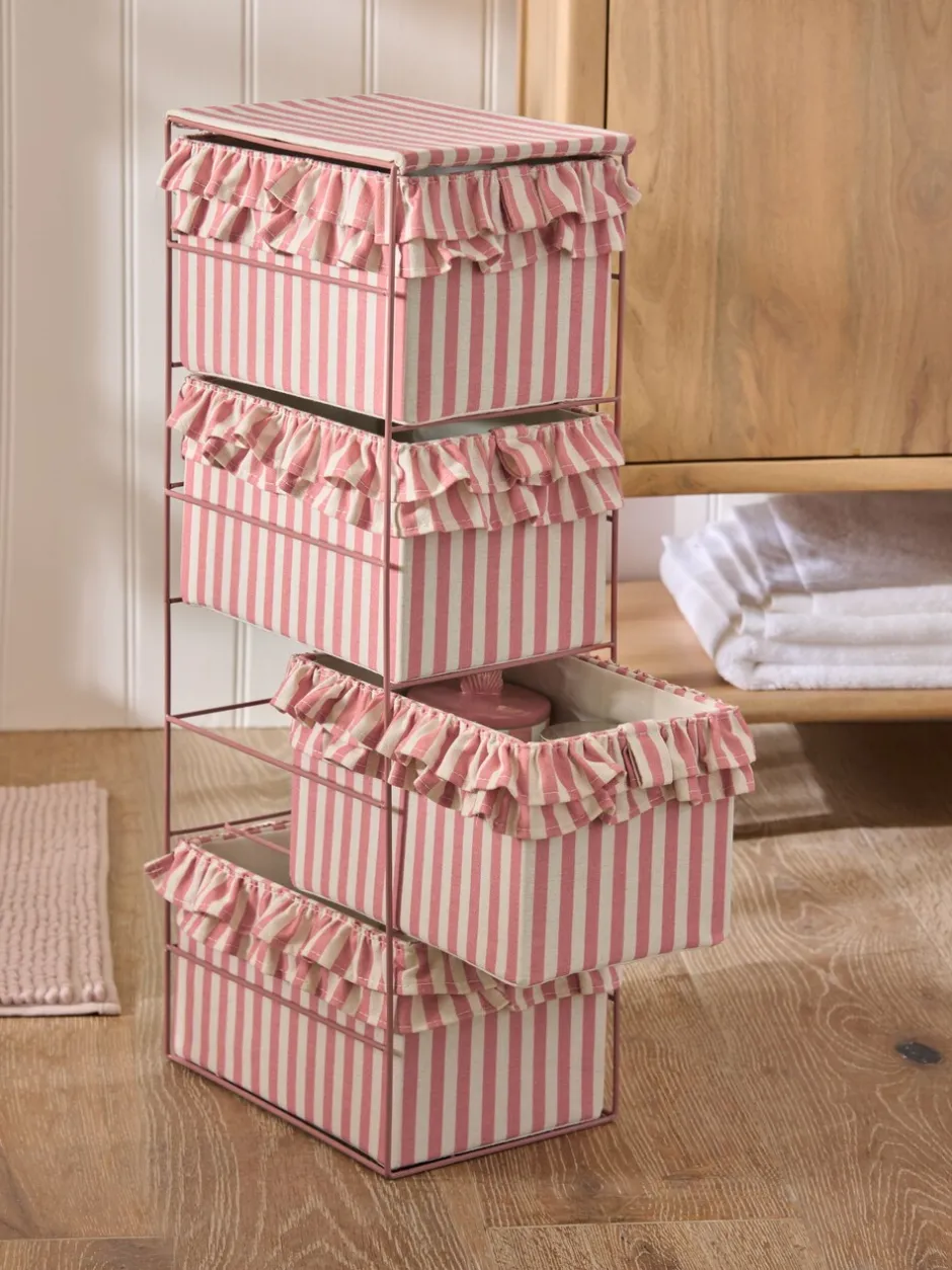 Thuiskantoor*Next Stripe Frill Storage Drawers
