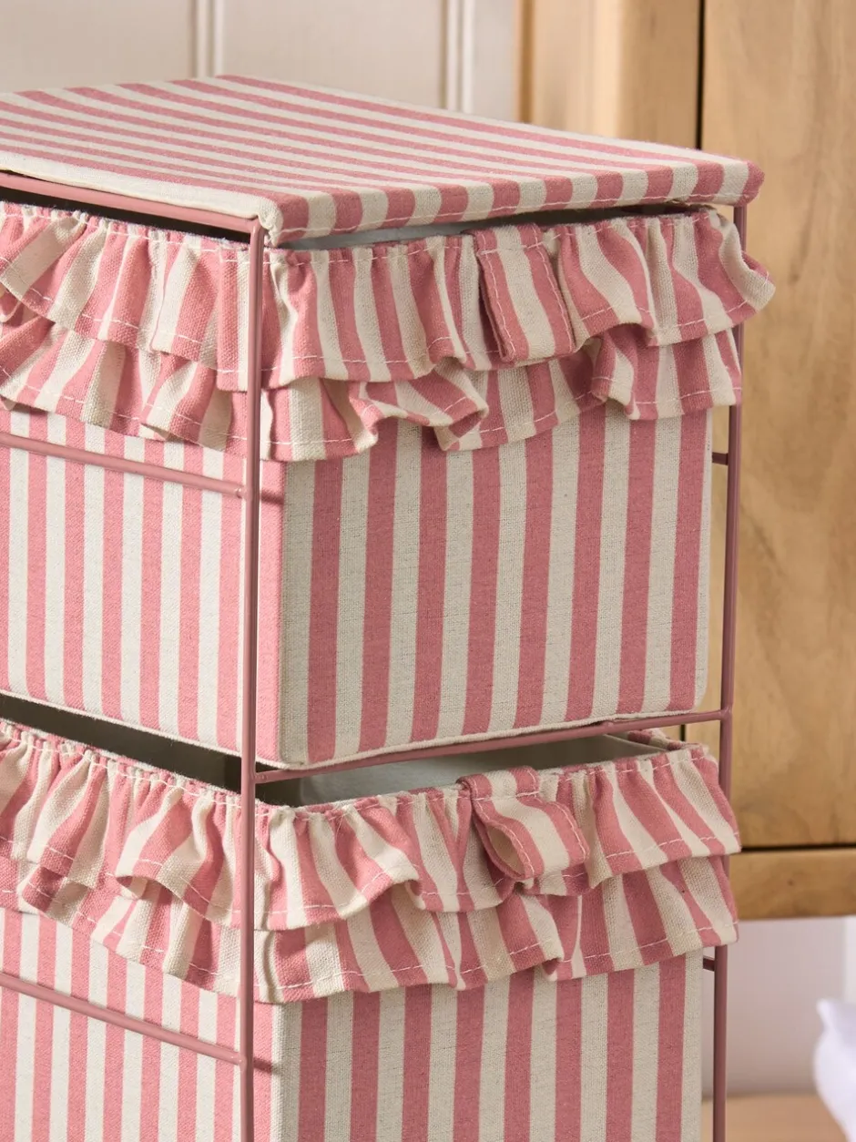 Thuiskantoor*Next Stripe Frill Storage Drawers