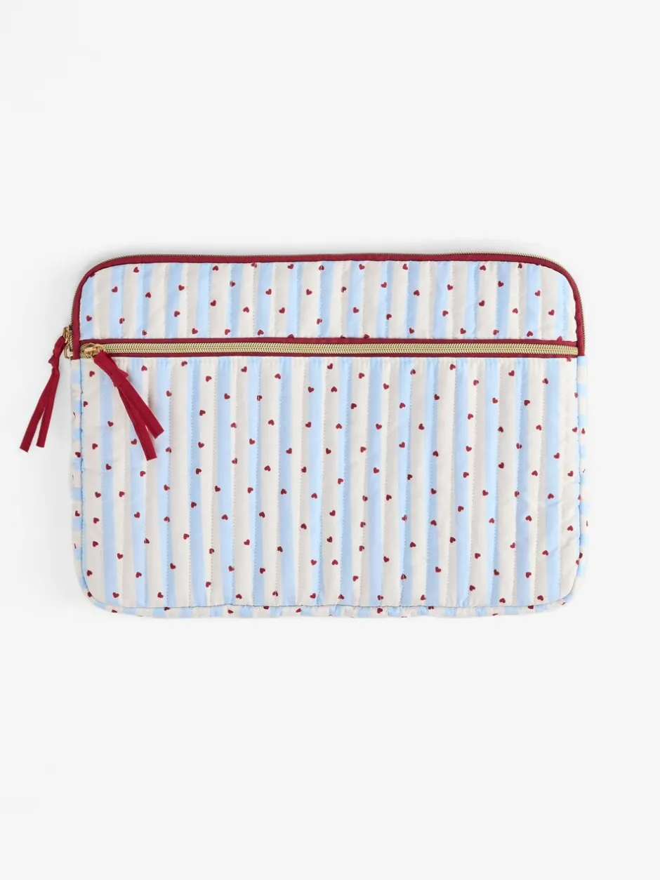 Thuiskantoor*Next Stripe Love Heart Print Laptop Sleeve