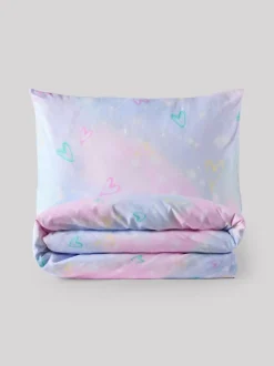 Kinderbeddengoed|Beddengoedsets En Dekbedovertrekken|Next Superzachte 100% geborsteld katoenen dekbedovertrek- en kussensloopset Lila Fairy Light