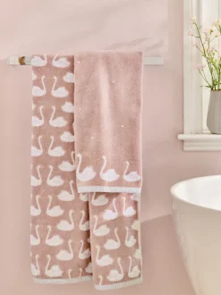 Handdoeken En Badmatten*Next Swan 100% katoenen handdoek