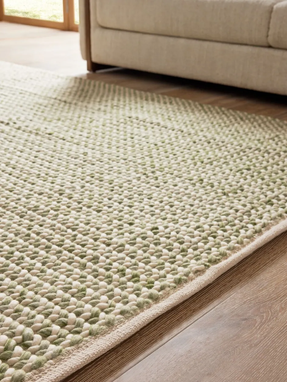 Vloerkleden En Lopers|Vloerkleden En Lopers*Next Tapijt met breiteffect Grijs-groen