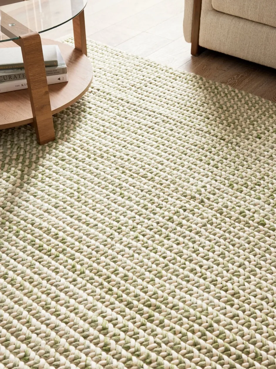 Vloerkleden En Lopers|Vloerkleden En Lopers*Next Tapijt met breiteffect Grijs-groen
