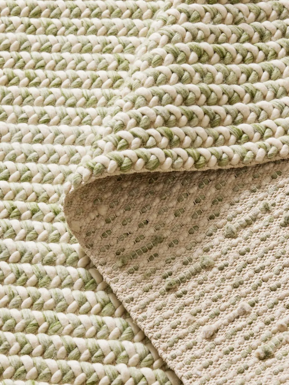 Vloerkleden En Lopers|Vloerkleden En Lopers*Next Tapijt met breiteffect Grijs-groen