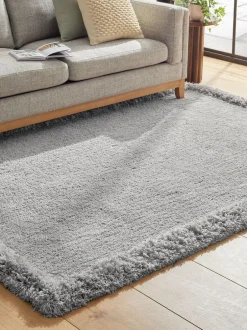 Vloerkleden En Lopers|Vloerkleden En Lopers*Next Tapijt met fluffy rand Middengrijs