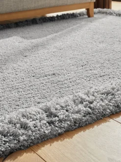 Vloerkleden En Lopers|Vloerkleden En Lopers*Next Tapijt met fluffy rand Middengrijs