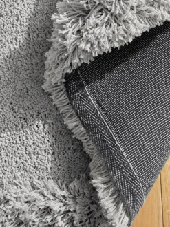 Vloerkleden En Lopers|Vloerkleden En Lopers*Next Tapijt met fluffy rand Middengrijs