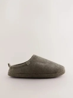 Pantoffels|Loungewear*Next - Corduroy pantoffelmuiltjes Taupe