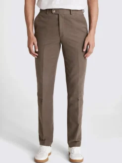 Formele Broek|MOSS Taupe - Brushed Cord Trousers