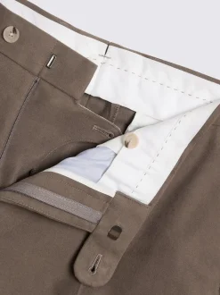 Formele Broek|MOSS Taupe - Brushed Cord Trousers