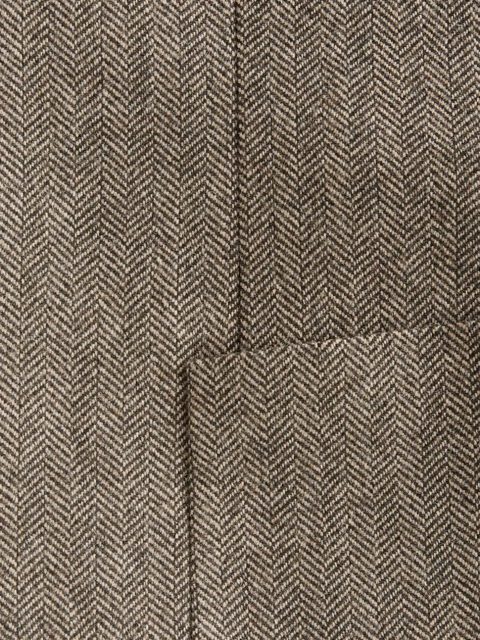 Blazers En Business-Jasjes|Next - Normale Pasvorm - Blazer met visgraatmotief en hoog wolgehalte Taupe