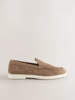 Schoenen|Formele Schoenen|Next - Suède instapschoenen Taupe