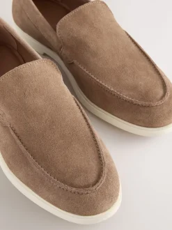 Schoenen|Formele Schoenen|Next - Suède instapschoenen Taupe