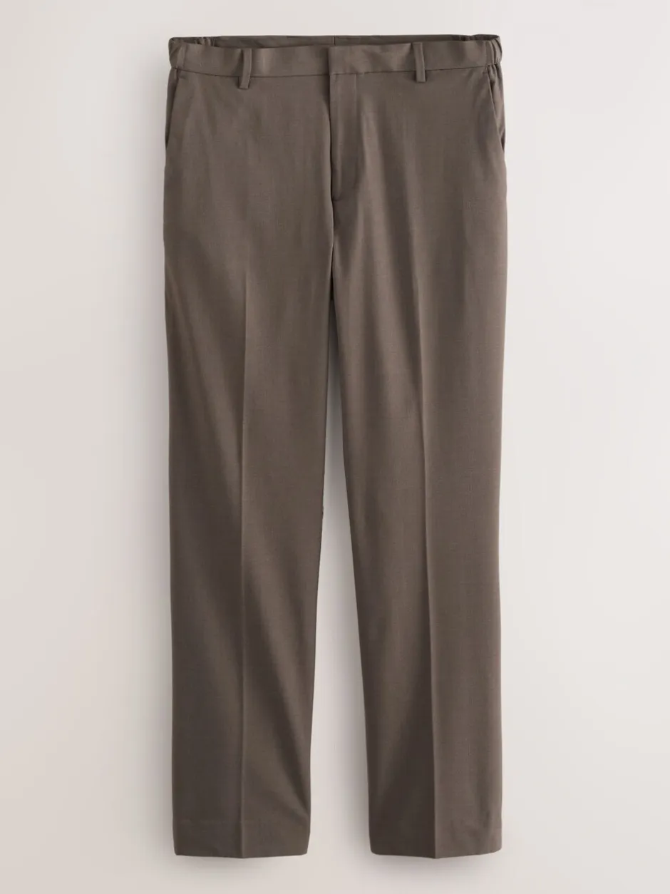 Formele Broek*Next - Aansluitend - Elasticated Waist Motionflex Stretch Smart Trousers Taupe bruin