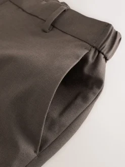 Formele Broek*Next - Aansluitend - Elasticated Waist Motionflex Stretch Smart Trousers Taupe bruin