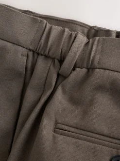 Formele Broek*Next - Aansluitend - Elasticated Waist Motionflex Stretch Smart Trousers Taupe bruin