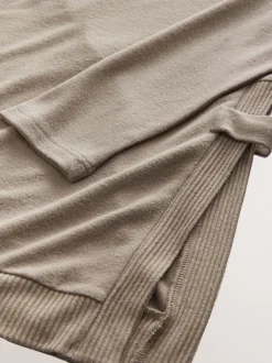 Hoody's En Sweatshirts|Moederschap|Next Taupe bruin - Zwangerschap Sweatshirt en Joggingbroeken Set
