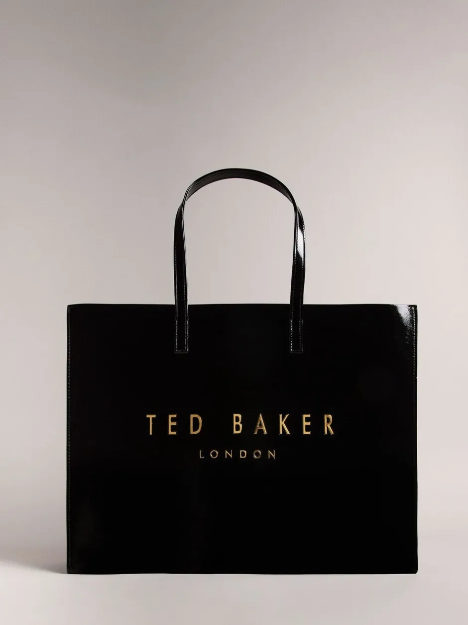 Tassen*Ted Baker Crikon extra grote iconische tas met kreukeffect