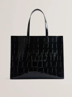 Tassen*Ted Baker grote Allicon-tas met krokodilleneffect