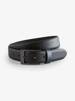 Riemen En Bretels*Ted Baker Kendon Stripe Leather Belt