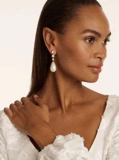 Sieraden|Ted Baker Pearsti: Opvallende oorbellen met kristallen kralen en hangers