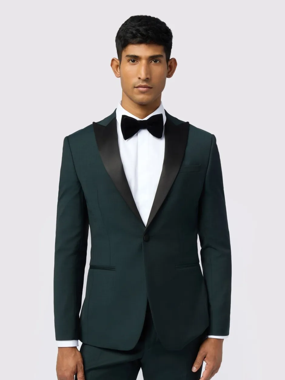 Smokings En Feestkleding*Ted Baker Tailoring Green Forest Tuxedo Jacket