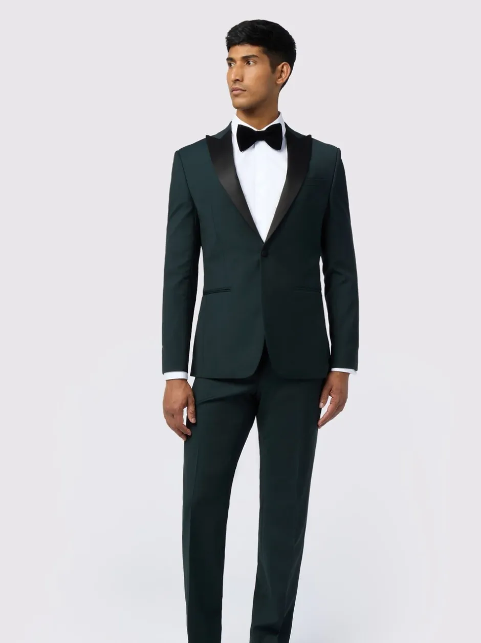Smokings En Feestkleding*Ted Baker Tailoring Green Forest Tuxedo Jacket