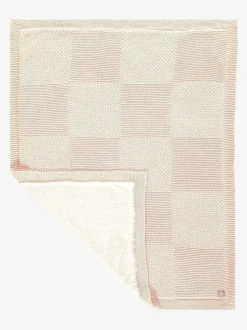 Babyartikelen En Slaapzakken *The Little Tailor 100% katoenen pluchen gebreide deken Roze