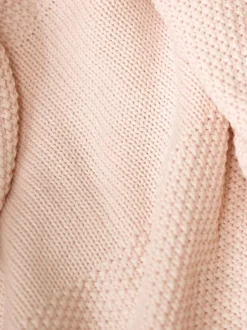 Babyartikelen En Slaapzakken *The Little Tailor 100% katoenen pluchen gebreide deken Roze