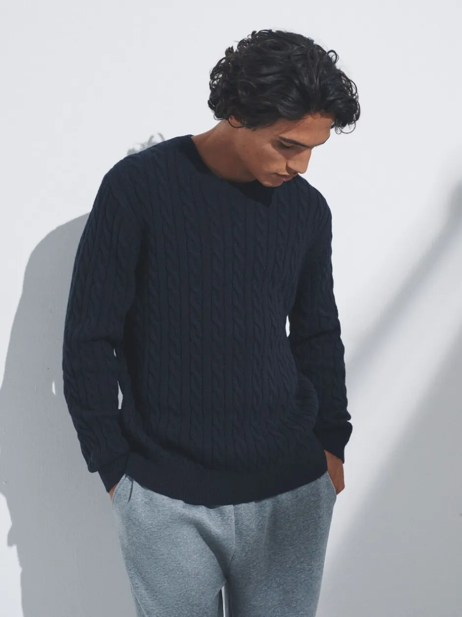 Gebreide Kleding*The Set 2 Pack Cable Knit Jumpers with Wool