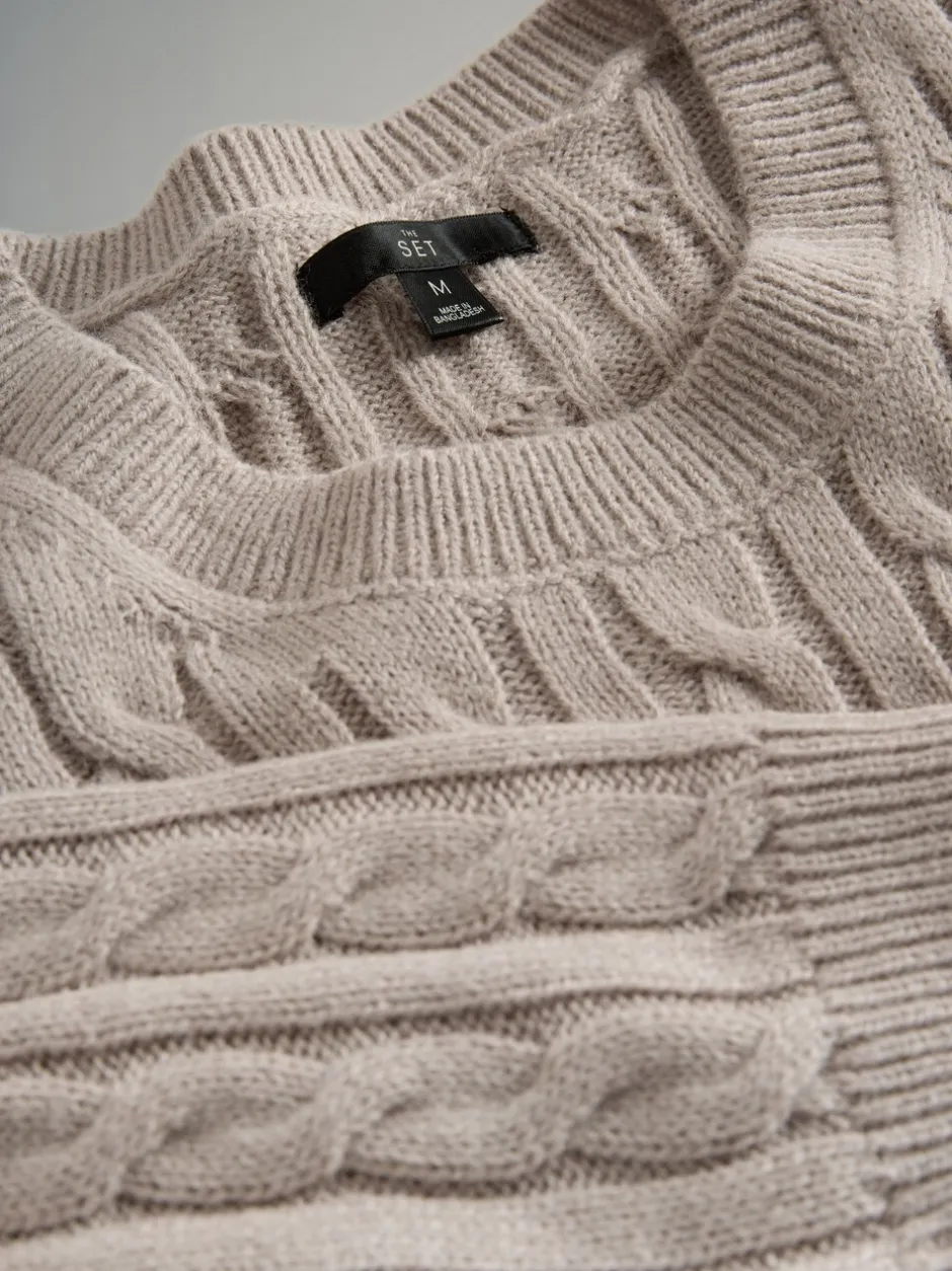 Gebreide Kleding*The Set 2 Pack Cable Knit Jumpers with Wool