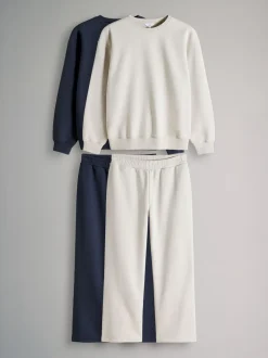 Hoody's En Sweatshirts|The Set 4 Pack Crew Neck Sweat and Wide Leg Joggers