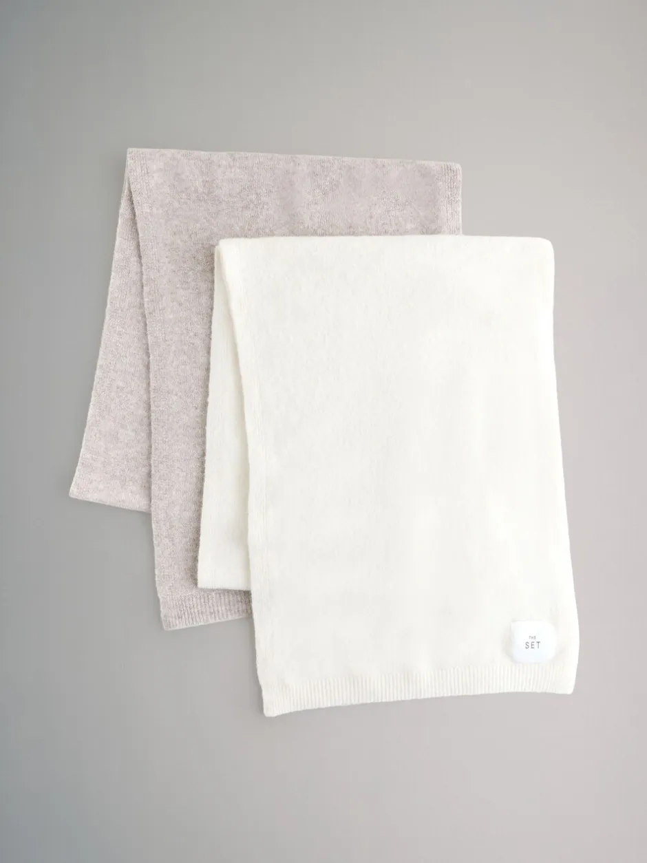 Mutsen, Handschoenen En Sjaals|The Set 2 Pack Fine Knit Scarf Set