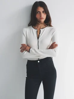 Gebreide Kleding|The Set 2 Pack gebreide vesten met punt