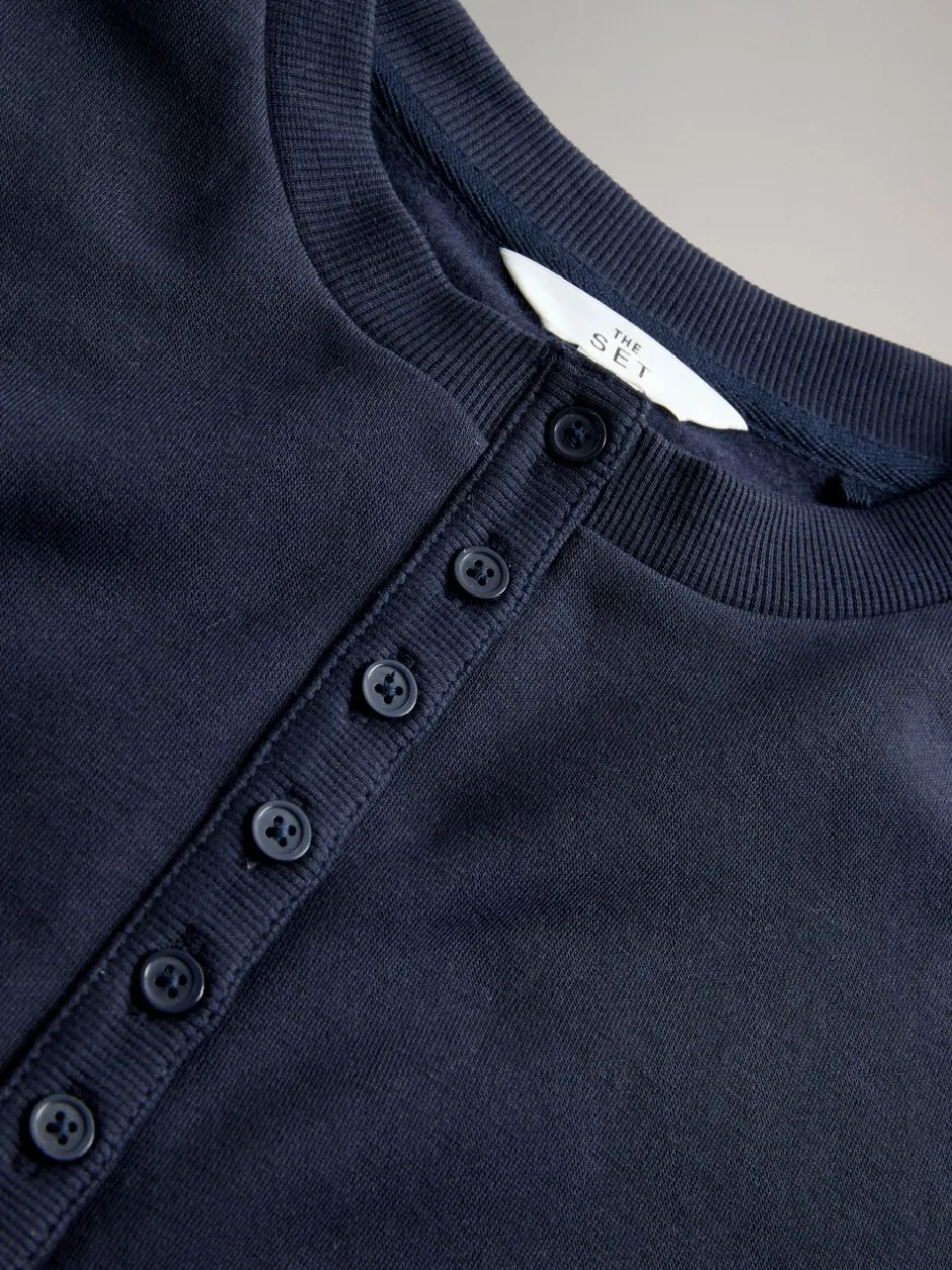 Hoody's En Sweatshirts|The Set 2 Pack Henley Sweatshirts