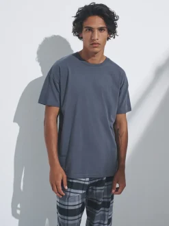 Pyjama's|Loungewear*The Set 2 Pack Jersey T-Shirt and Flannel Pyjamas