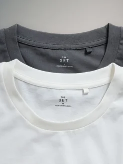 Pyjama's|Loungewear*The Set 2 Pack Jersey T-Shirt and Flannel Pyjamas