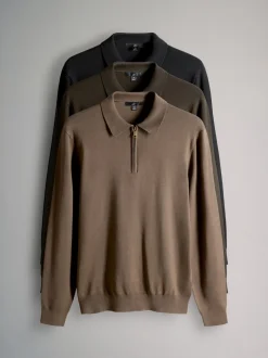 Gebreide Kleding*The Set 3 Pack Quarter Zip Neck Jumper