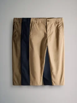 Broeken En Chino's|The Set 3 Pack Slim Leg Chino Trousers