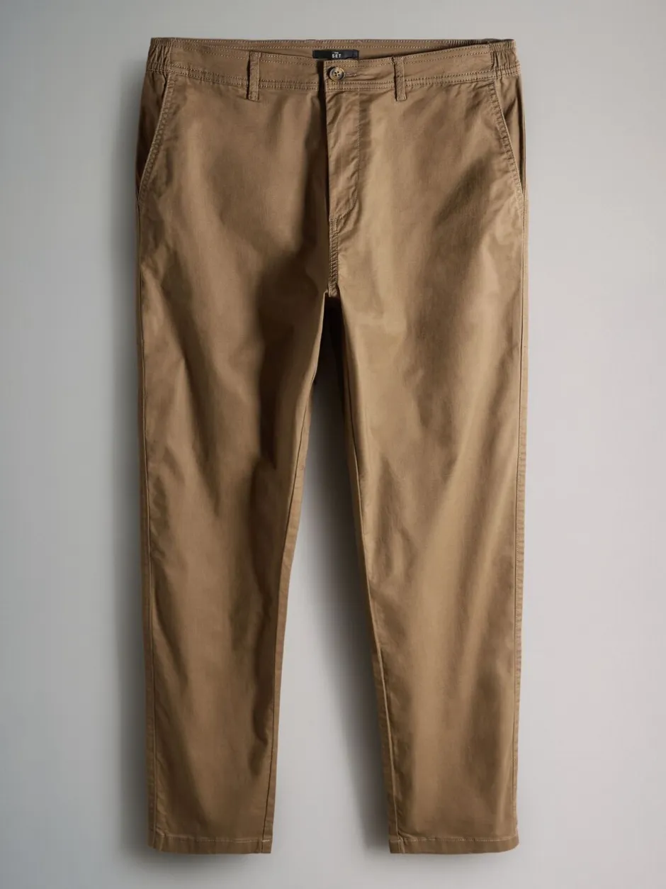 Broeken En Chino's*The Set 3 Pack Slim Leg Chino Trousers